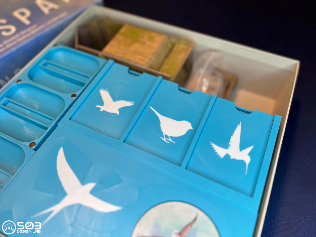 Wingspan Resource Tray Organizer and Storage Magnetic Lid