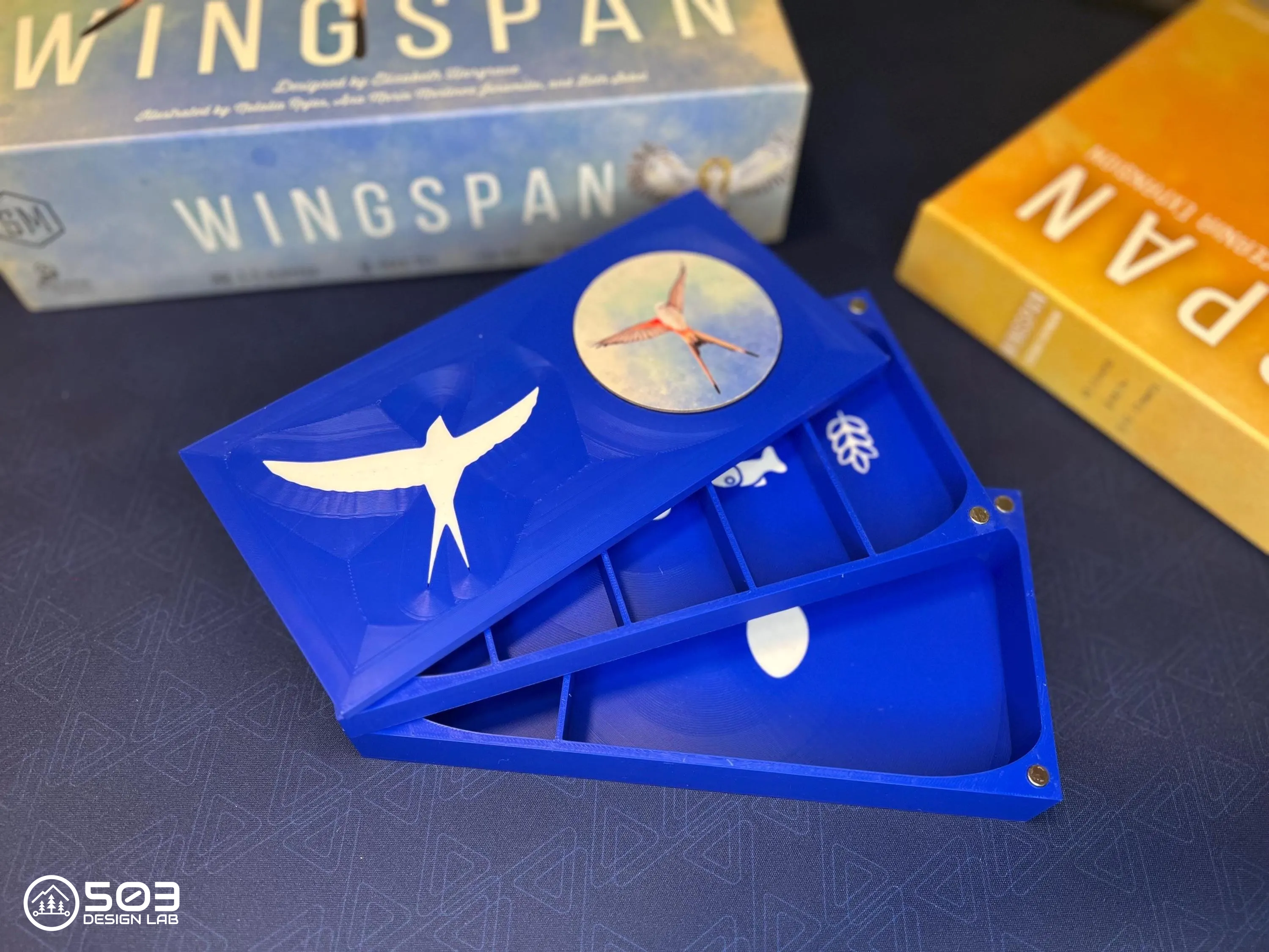 Wingspan Resource Tray Organizer and Storage Magnetic Lid